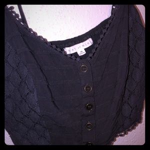 Wet seal grey crop top